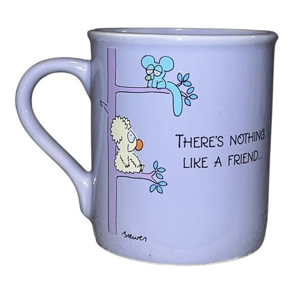 Hallmark Vintage There’s Nothing Like a Friend Coffee Mug Lavender EUC - Picture 2 of 6